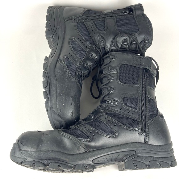 Thorogood The Deuce Series Black Leather Steel Toe Tactical Boots Mens 9.5 XW - Picture 6 of 9
